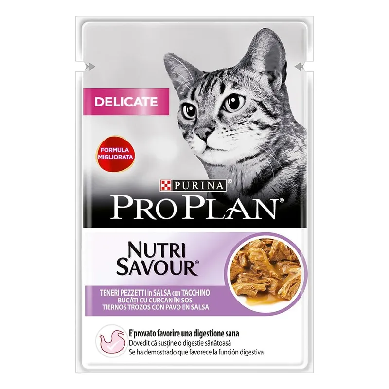 Pro Plan Delicate Kalkoen 26x85g Kattenvoer de Purina – photo produit