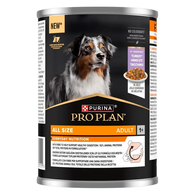 Pro Plan Natvoer Voor Volwassen Honden Van Alle Formaten Kalkoen In Gelei 400g by Purina – product photo
