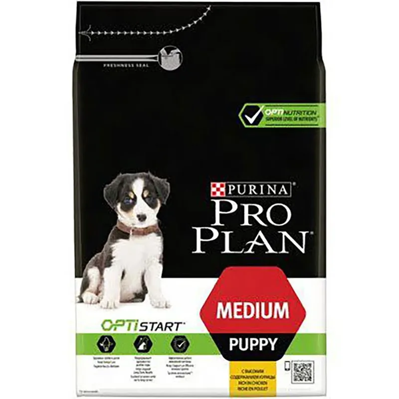 Pro Plan Opti Puppy Medium 12+2kg Hondenvoer de Purina – photo produit