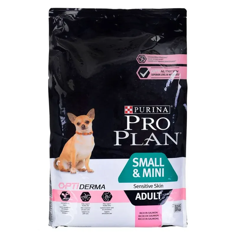Pro Plan Small And Mini Adult Sensitive Skin Zalm Hondenvoer 7kg de Purina – photo produit