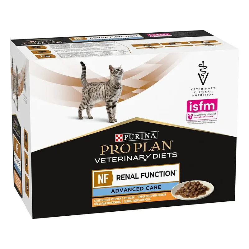 Pro Plan Vet Nf Nierfunctie Kip Pouch Kattensnack 85g 10 Eenheden de Purina – photo produit