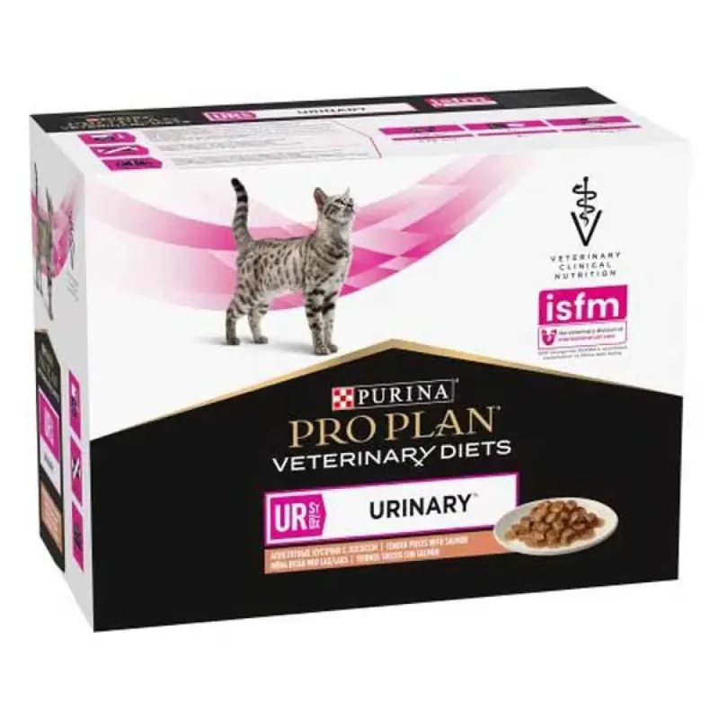 Pro Plan Vet Ur Urinary Salmon Kattenvoer Zakjes 10x85g fra Purina – produktbillede