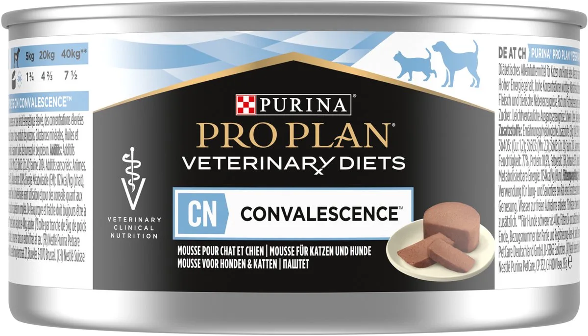 Pro Plan Veterinary Diets CN Convalescence Hond & Kat - 24 x 195 g de Purina – photo produit