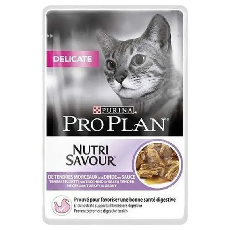 Nourriture Humide Pour Chat Purina Pro Plan Delicate Dinde 85g de Purina – photo produit
