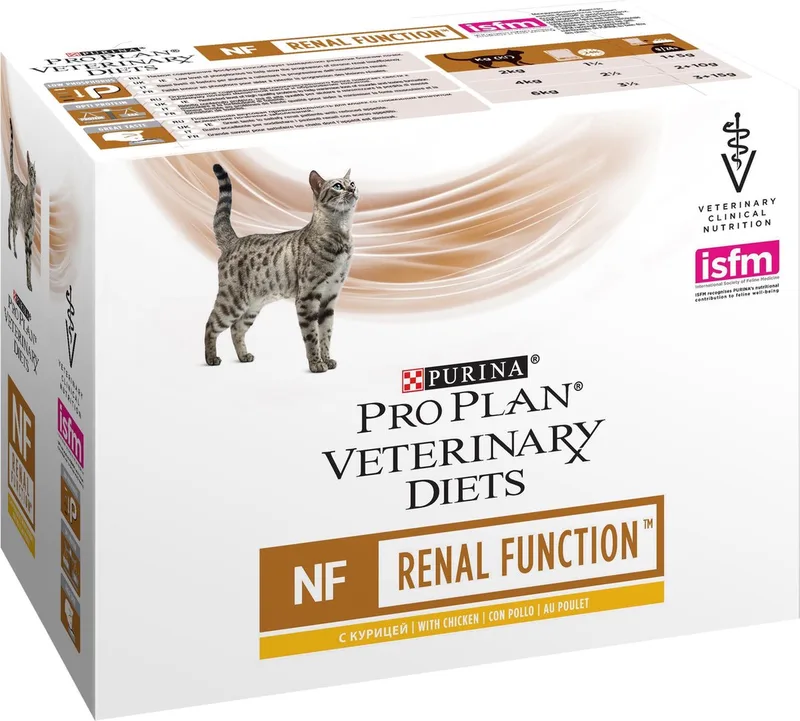 Veterinary Diet NF - Kattenvoer - 10x85g zakjes by Purina – product photo