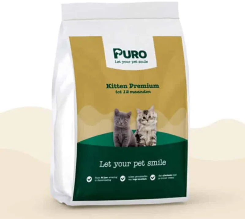 Puro Premium - Kitten Premium - 5 kg - Kattenvoer de Puro Petfood – photo produit