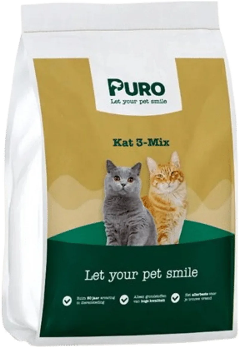 Puro Select - Kat 3-Mix - Kattenvoer - 5 kg fra Puro Petfood – produktbillede