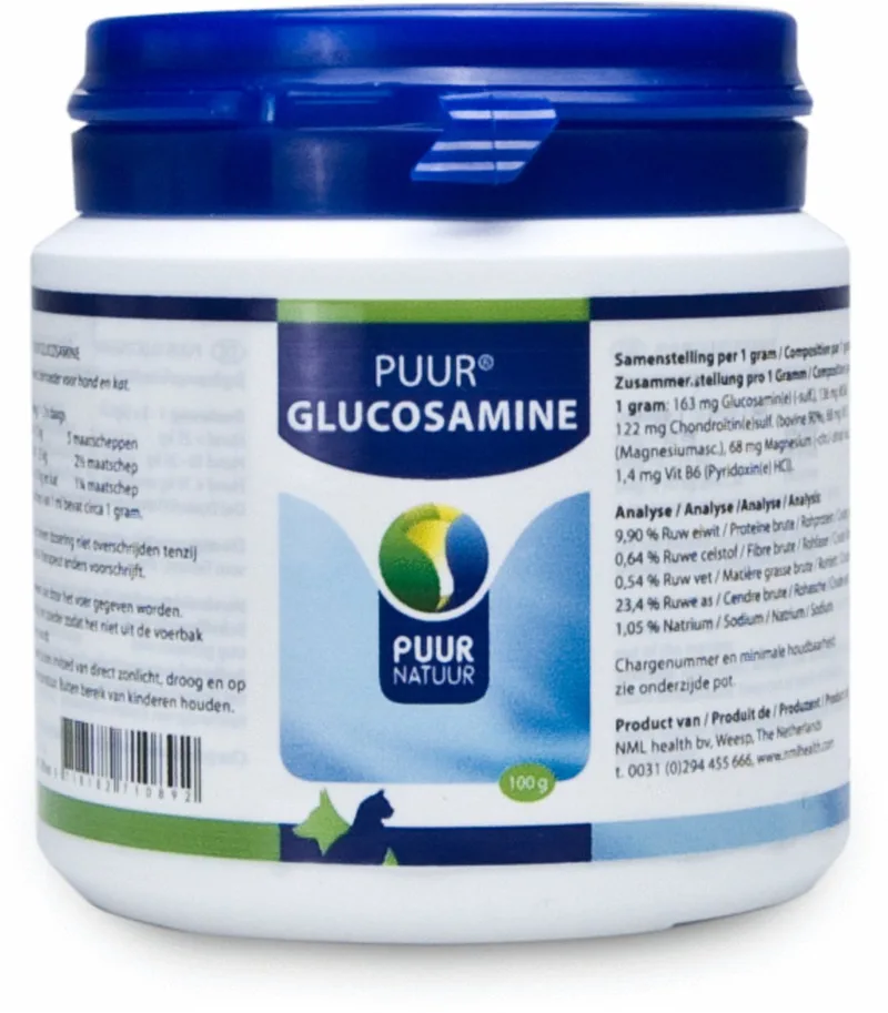 Glucosamine (100g) - Natuurlijke Hondensnacks by Puur – product photo