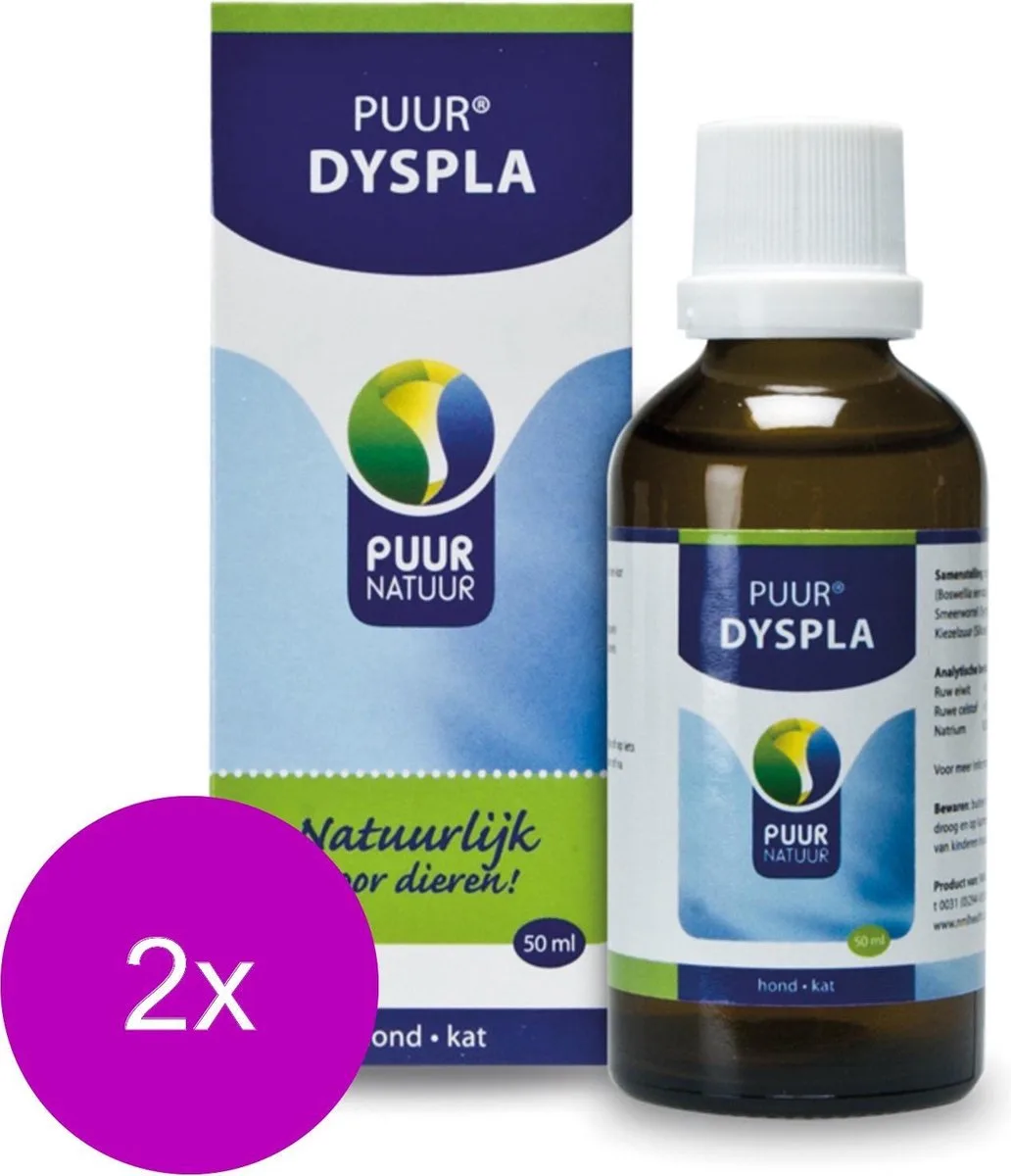 Natuur Dyspla - Supplement - Gewrichten - Spieren - 2 x 50 ml de Puur – photo produit