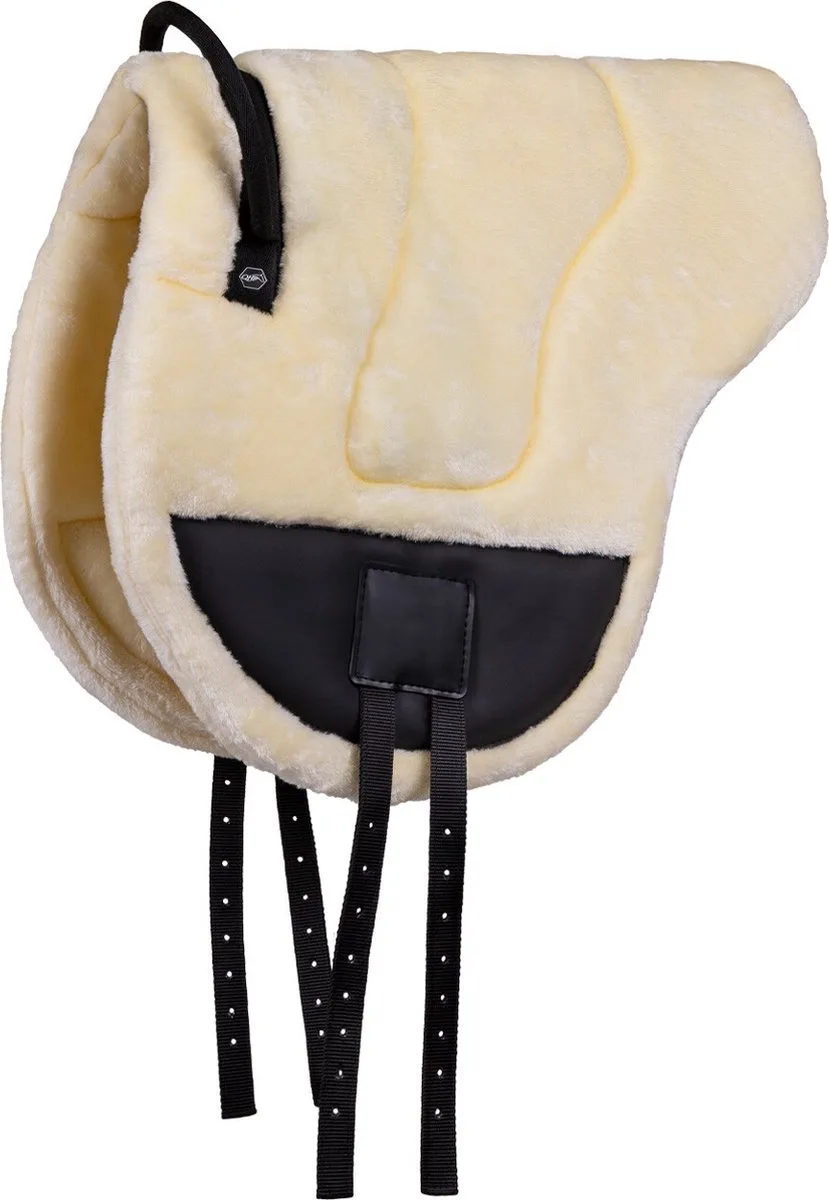 Bareback pad - Ontario - Full van QHP in Crème – productfoto