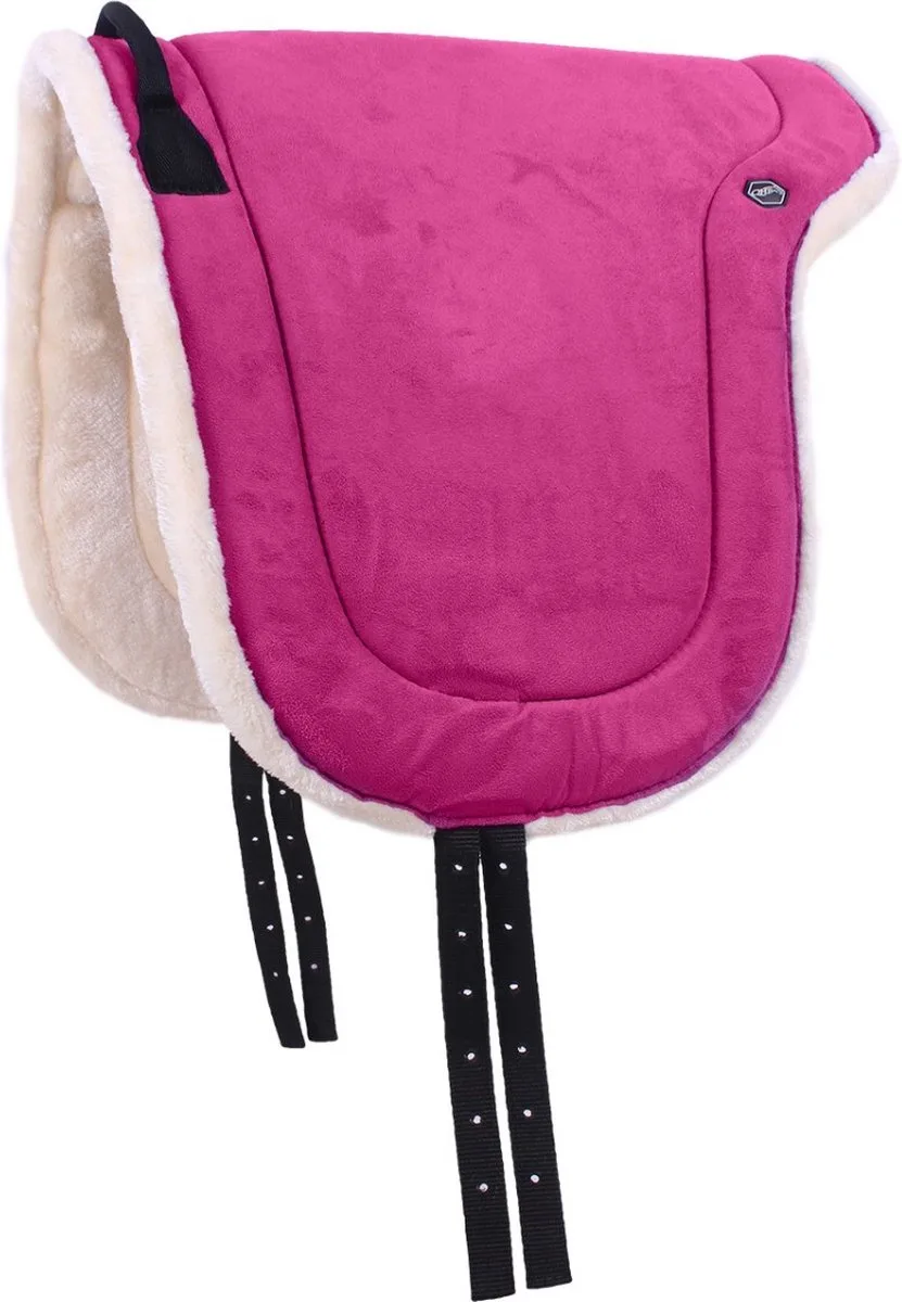 Bareback pad - Pony van QHP in Fuchsia – productfoto