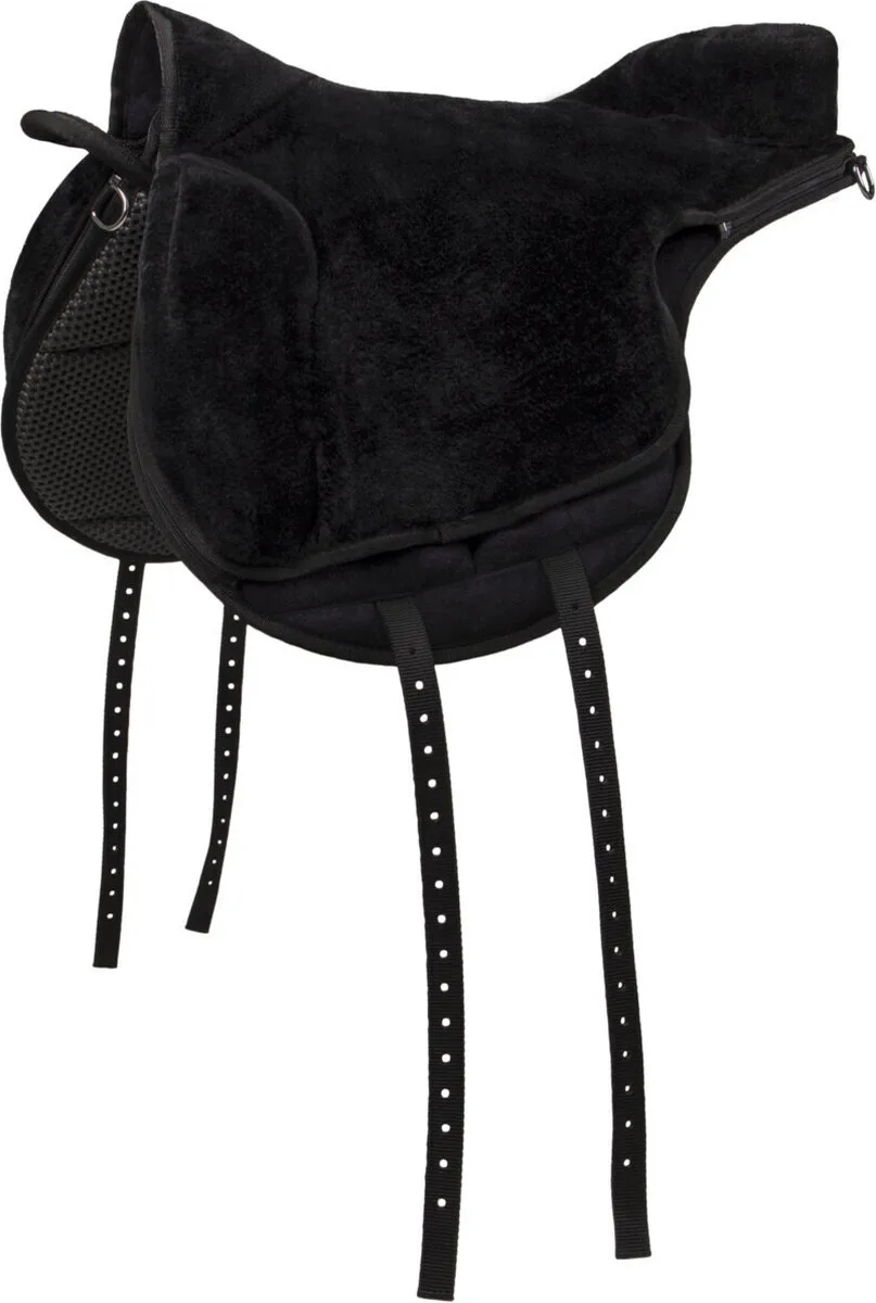 Bareback Pad - Super Soft - Pony från QHP i Svart – produktbild