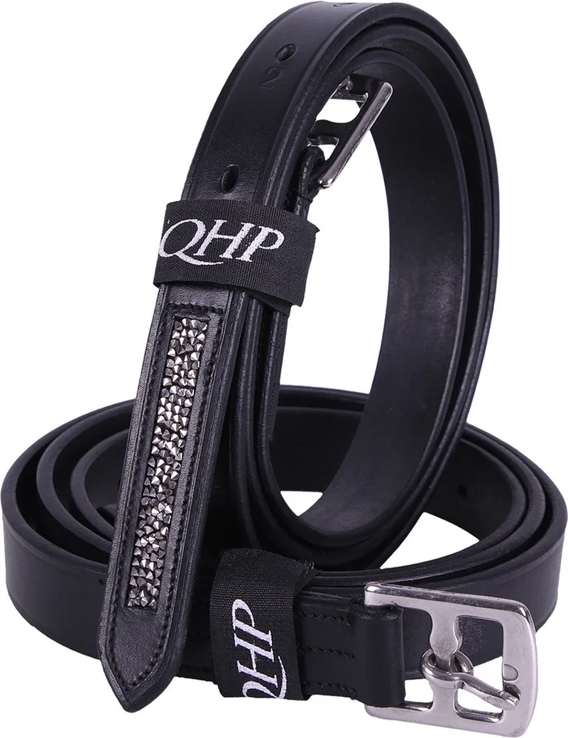 Beugelriemen Lupine - 135 by QHP in Grey – product photo