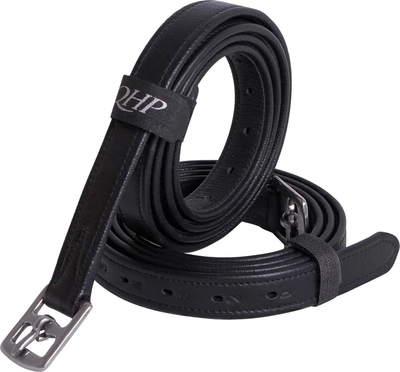 Beugelriemen Sterk - Black - 135 Cm de QHP en Noir – photo produit