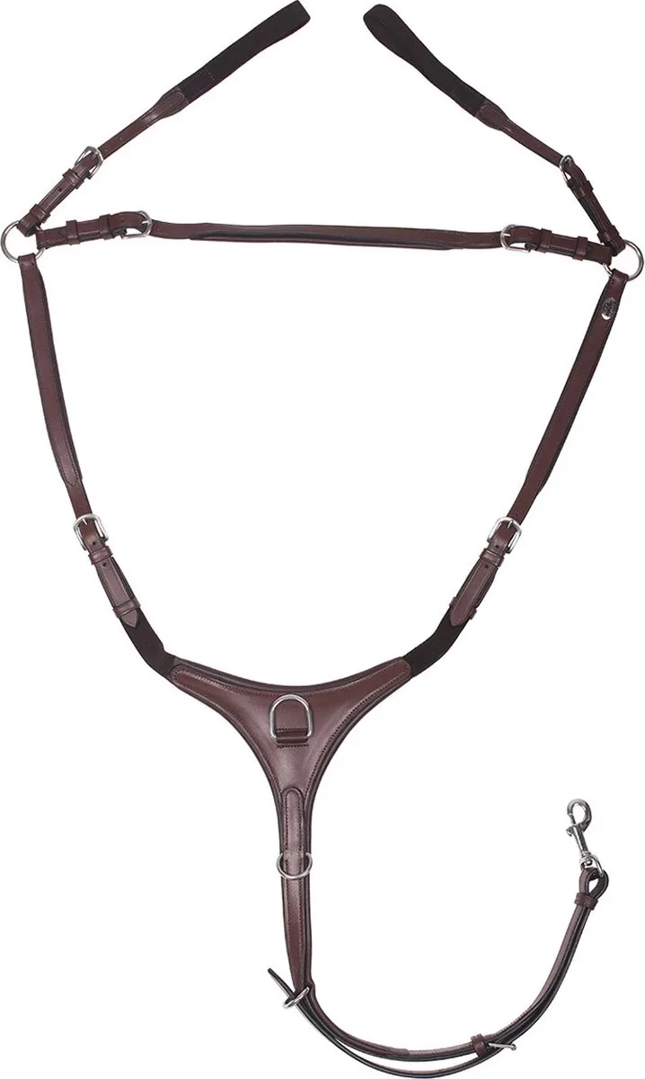 Borsttuig Luxury Bruin - Cob | Teugels paard by QHP – product photo