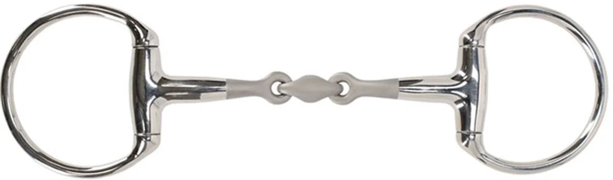 Bustrens Dubbel Gebroken Anatomisch 14 mm Sandblasted - 10,5 van QHP in Zilver – productfoto