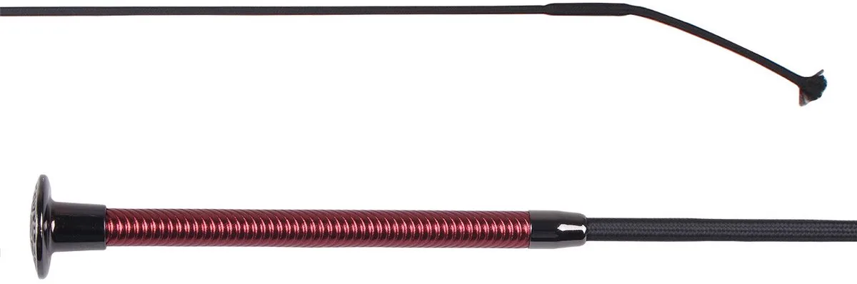 Dressuur zweep QHP Spiral van QHP in Rood – productfoto