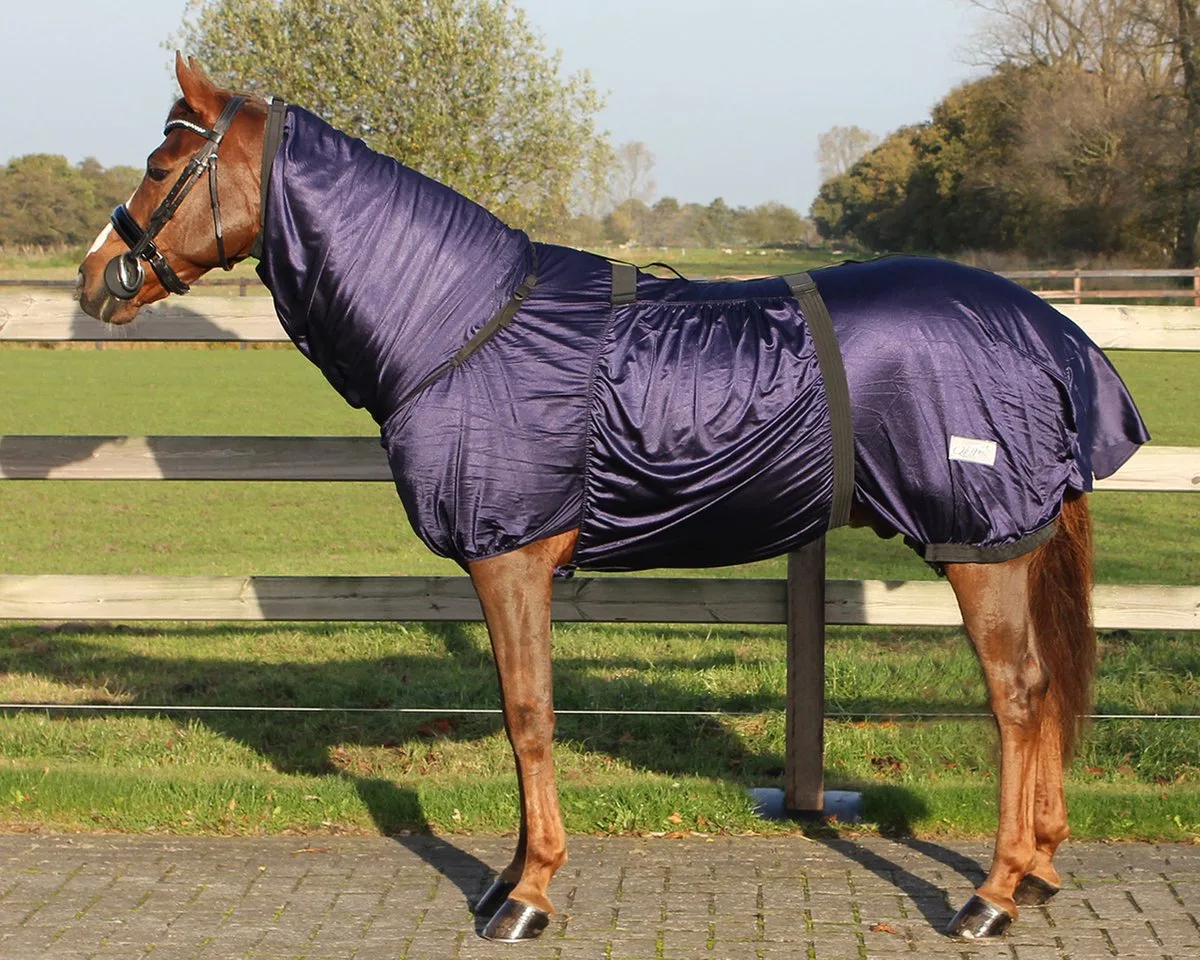 Eczeemdeken Navy 105 von QHP in Dunkelblau – Produktfoto