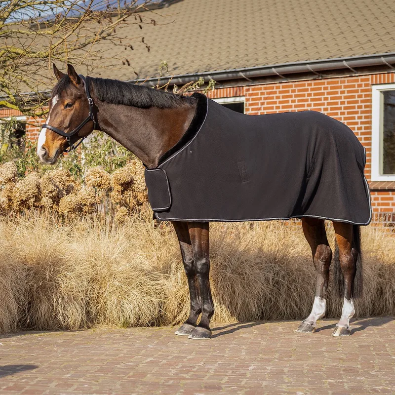 Fleecedeken Salerno - 185 by QHP in Black – product photo