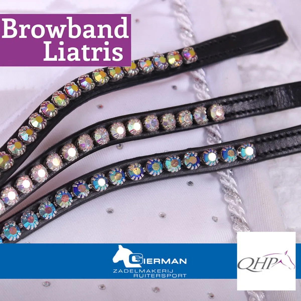 Frontriem Liatris von QHP in Schwarz – Produktfoto