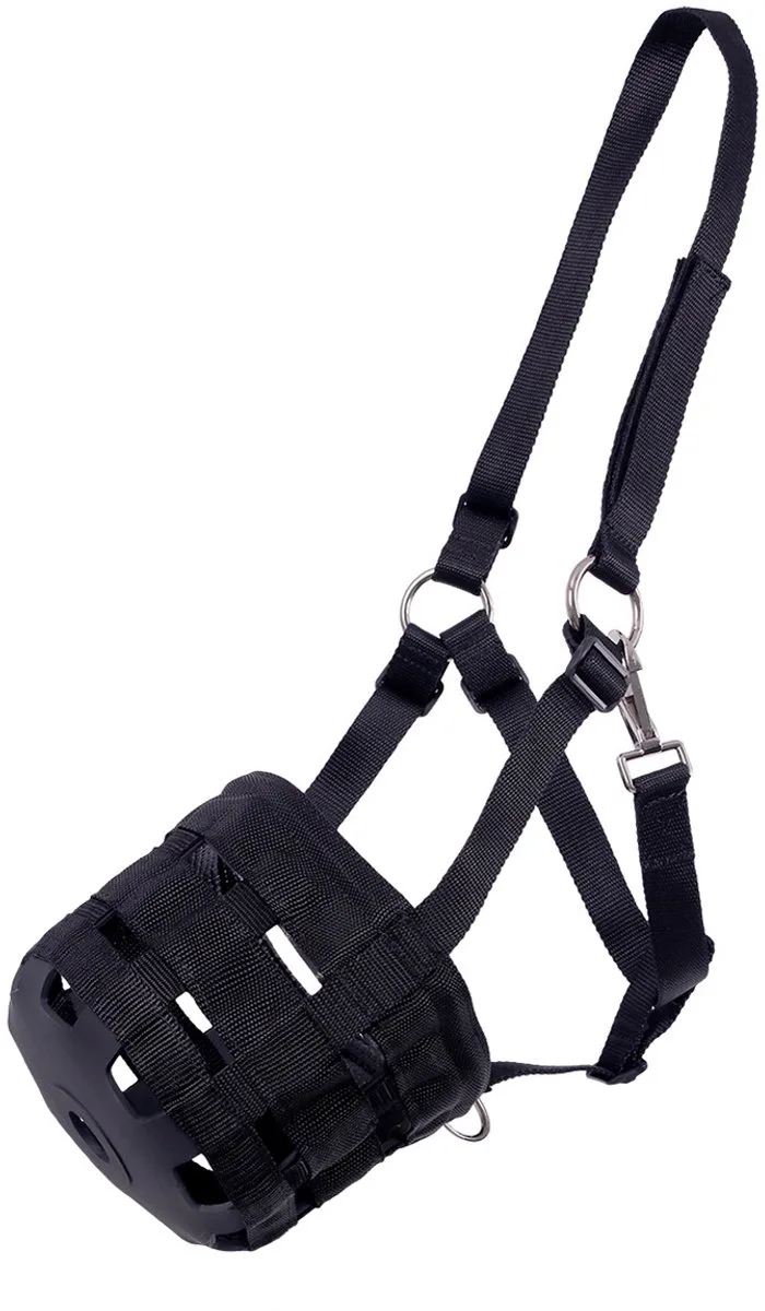 Graasmasker Black - Pony | Rood de QHP en Noir – photo produit