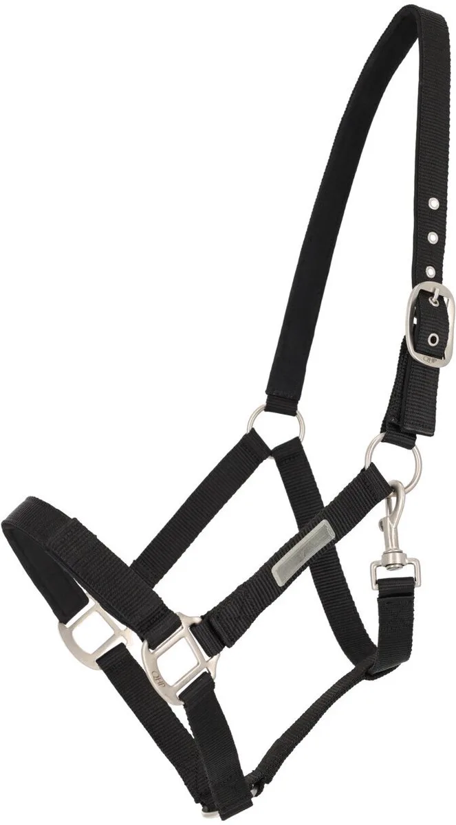 Halsband voor het aanspannen van een paard QHP by QHP in Black – product photo