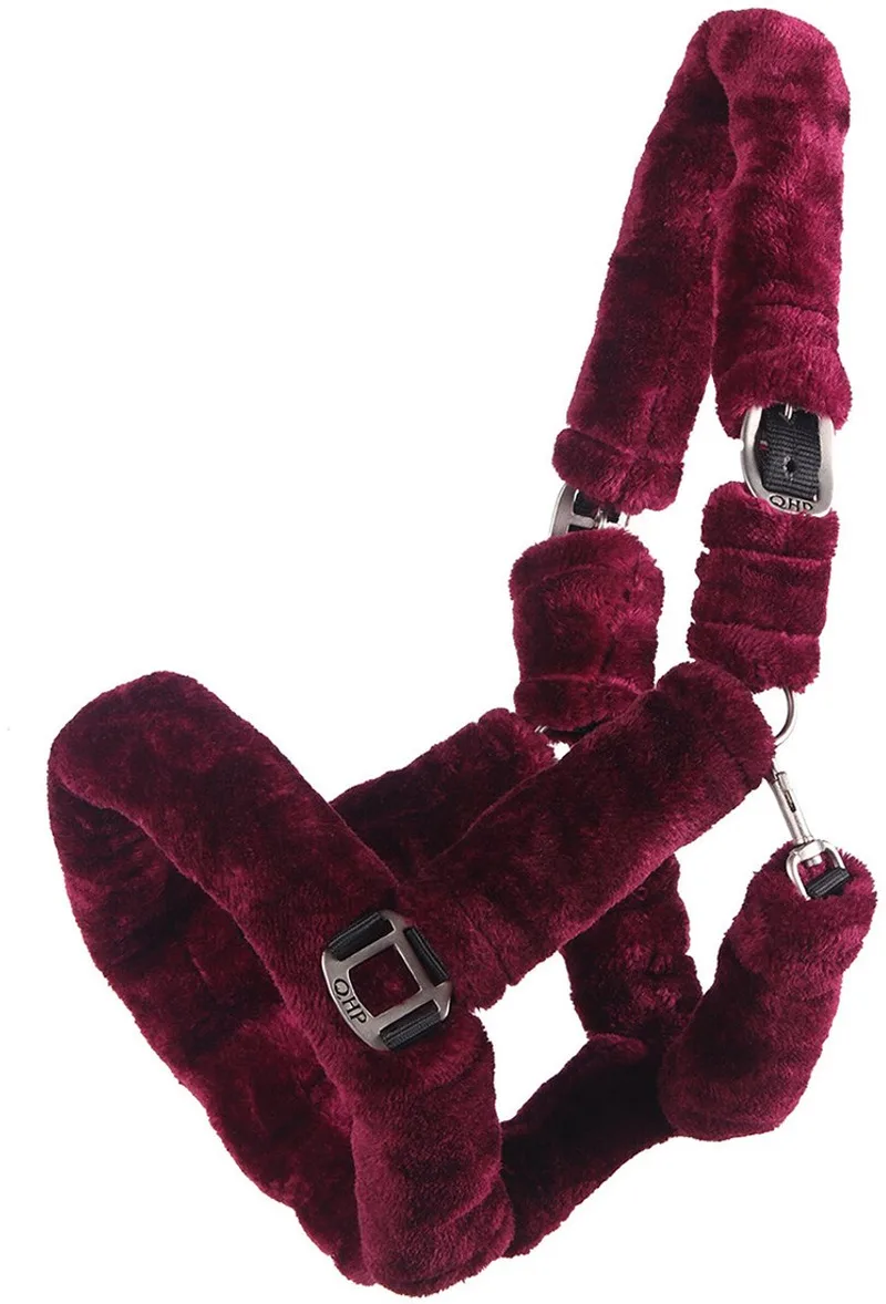 Halster Alaska Donkerrood-zwart - paard de QHP en Noir – photo produit