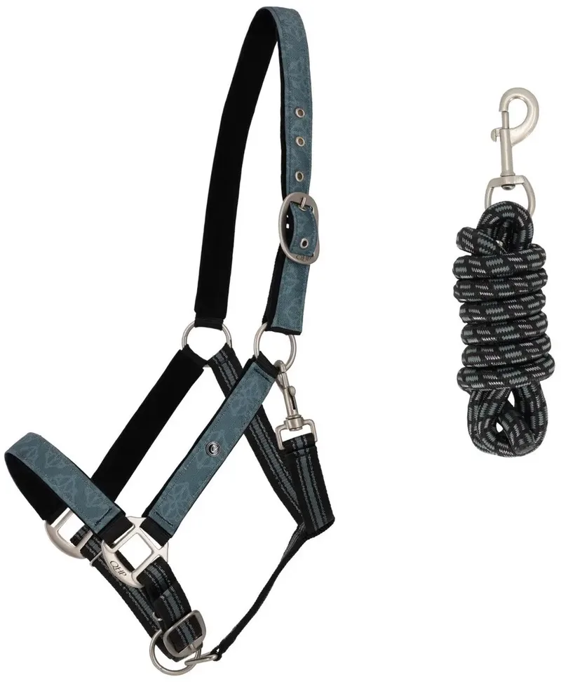 Halster en touwset voor paarden QHP by QHP in Palmgroen – product photo