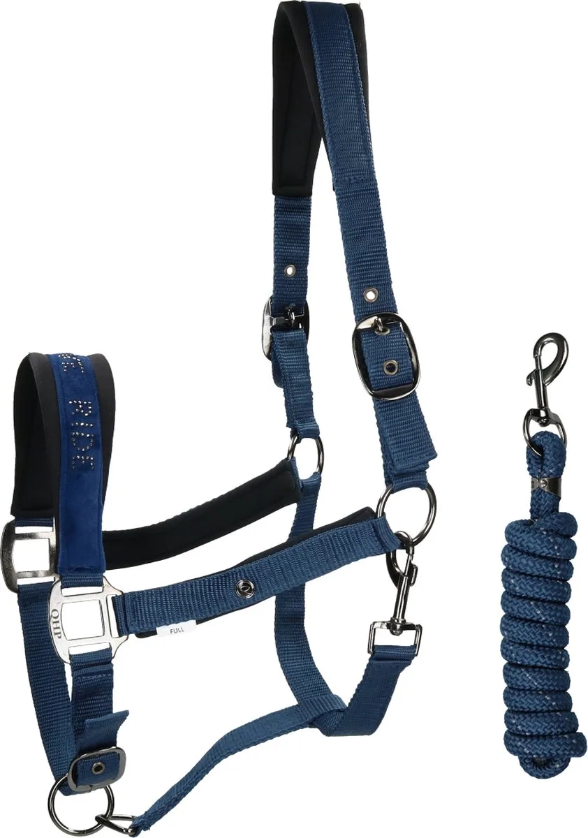 Halsterset Astana - paard de QHP en Bleu foncé – photo produit