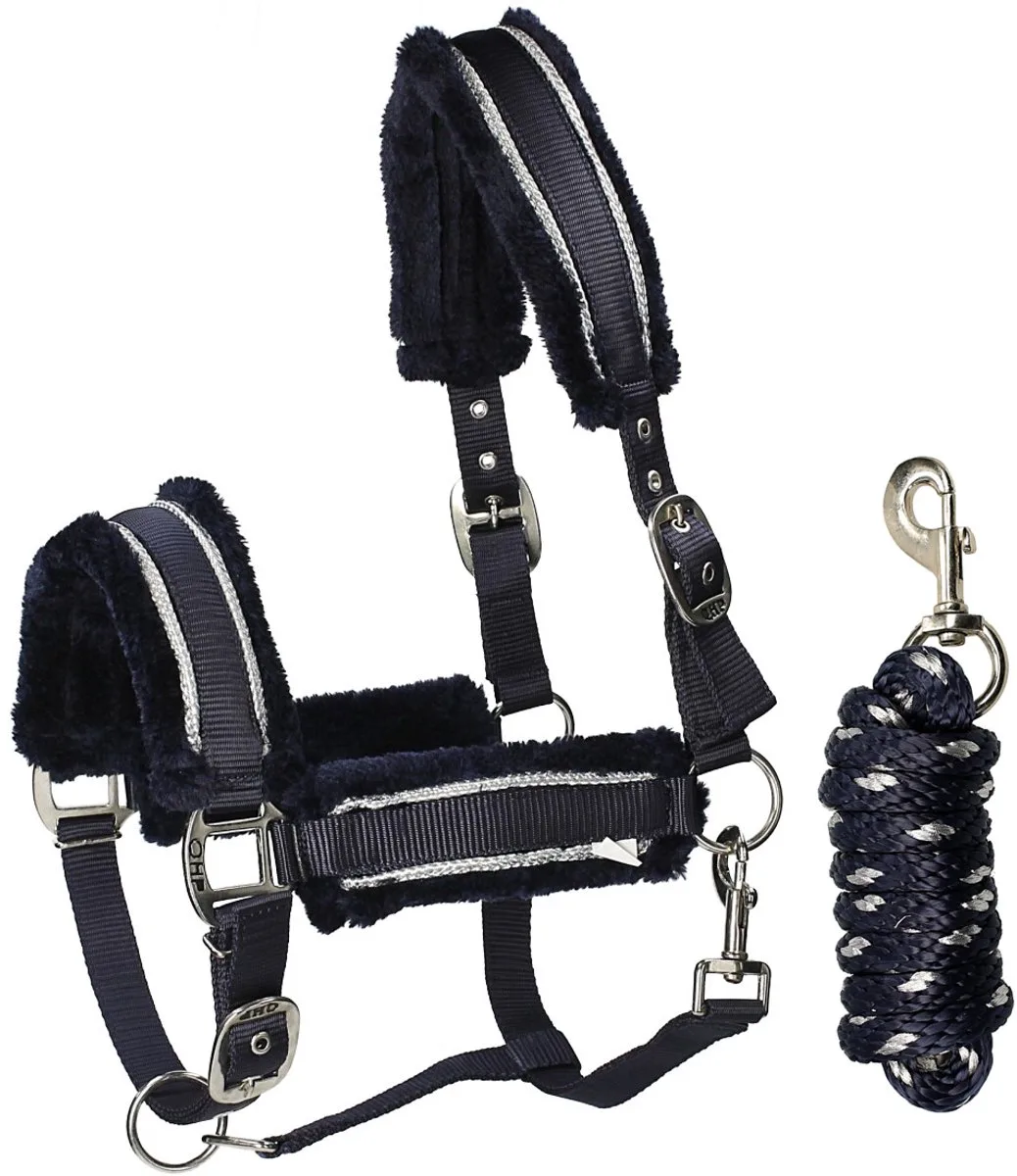 Halsterset Qhp Dolci von QHP in Donkerblauw-zilver – Produktfoto