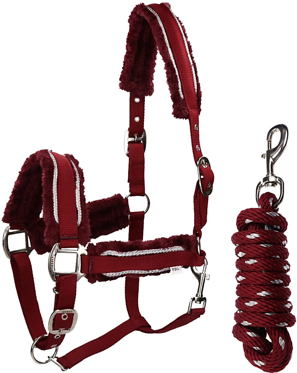 Halsterset Qhp Dolci von QHP in Rood-zilver – Produktfoto
