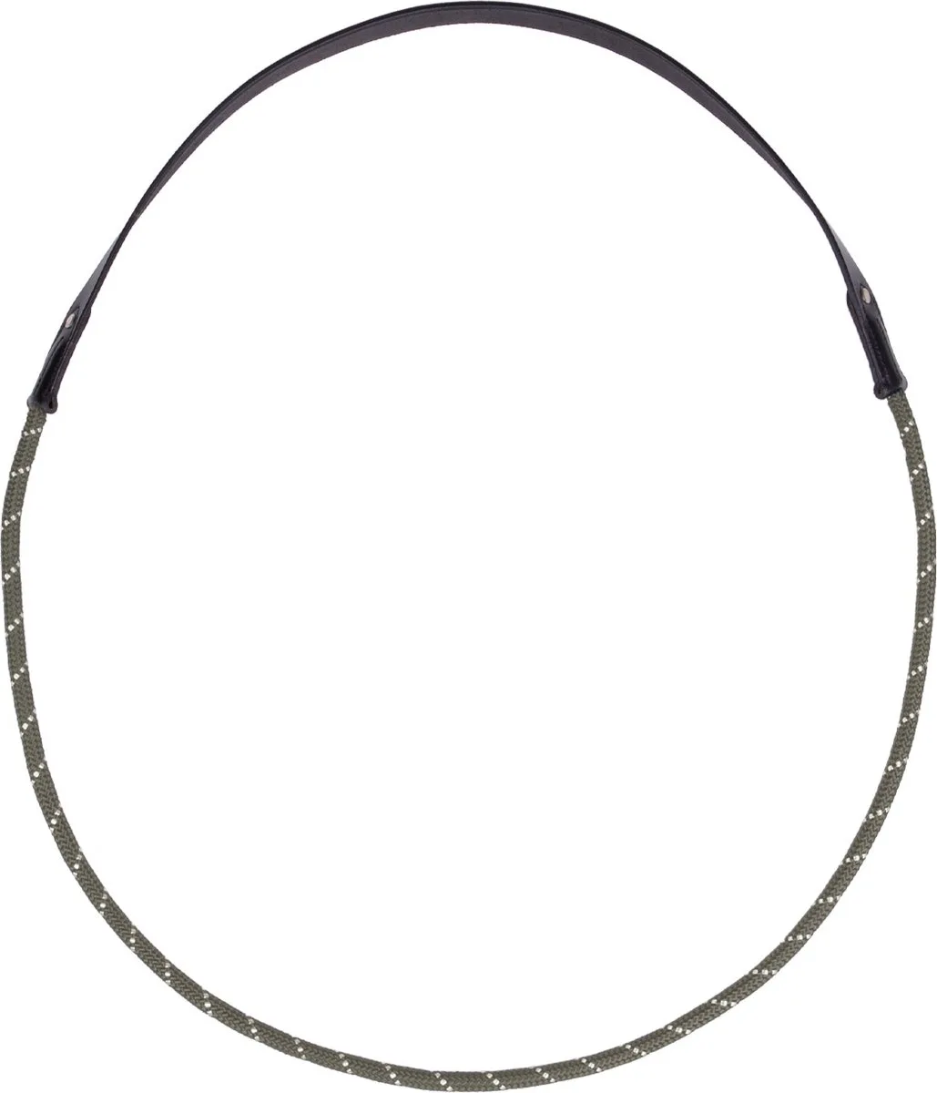 Halstouw - Neckrope - Leer - Shetlander van QHP in Olive – productfoto