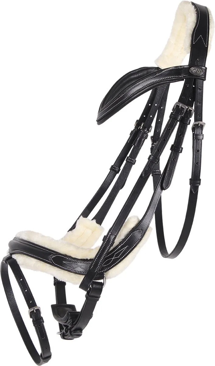 Hoofdstel Ontario - Pony by QHP in Black – product photo