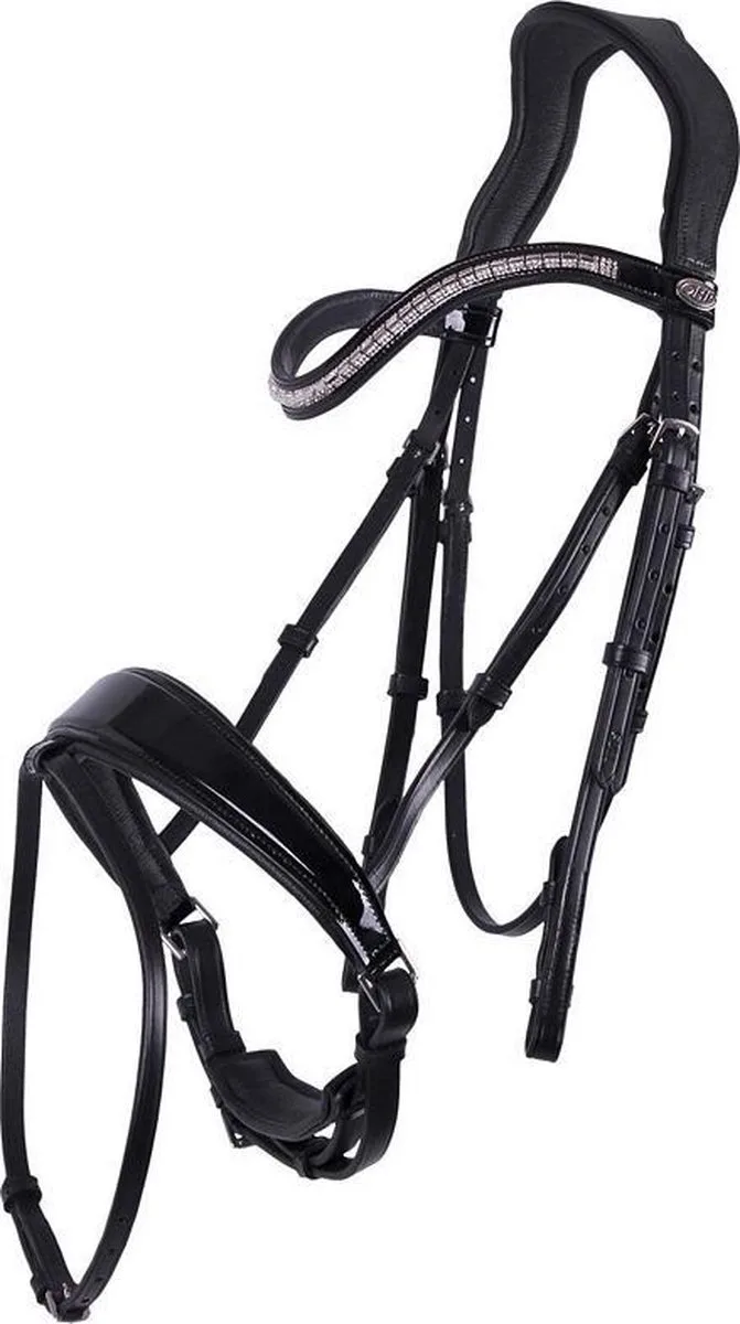 Hoofdstel Sita - Pony de QHP en Noir – photo produit