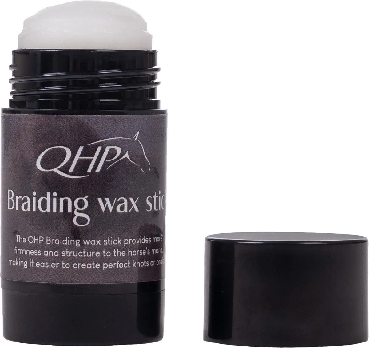 Invlecht Wax Stick - paardenverzorging toiletteren invlechten wedstrijdbenodigdheden by QHP – product photo