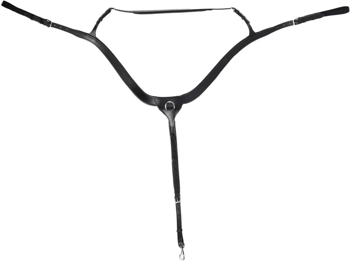 Jachtcollier voor paard met lange brug QHP de QHP en Noir – photo produit
