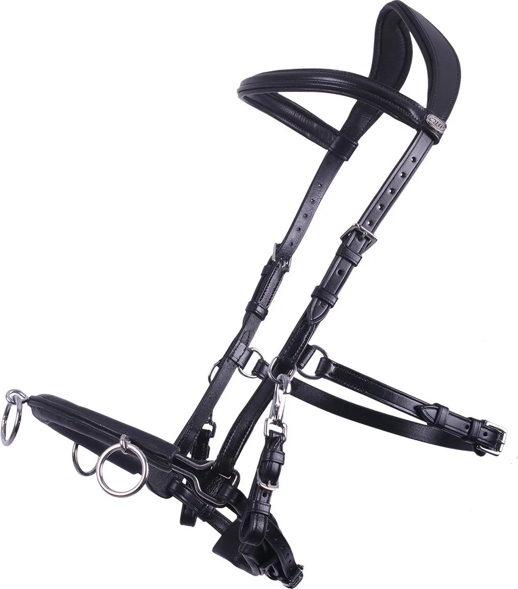 Kaptoom leer Black - Cob de QHP en Noir – photo produit