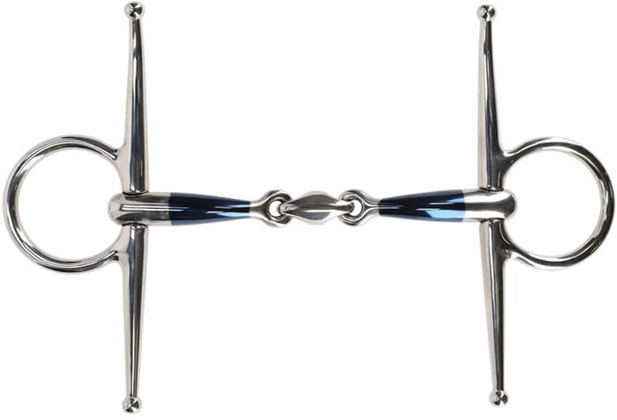 Kneveltrens Anatomisch Dubbel Gebroken 14 mm Sweet Iron - 10,5 von QHP in Blau – Produktfoto