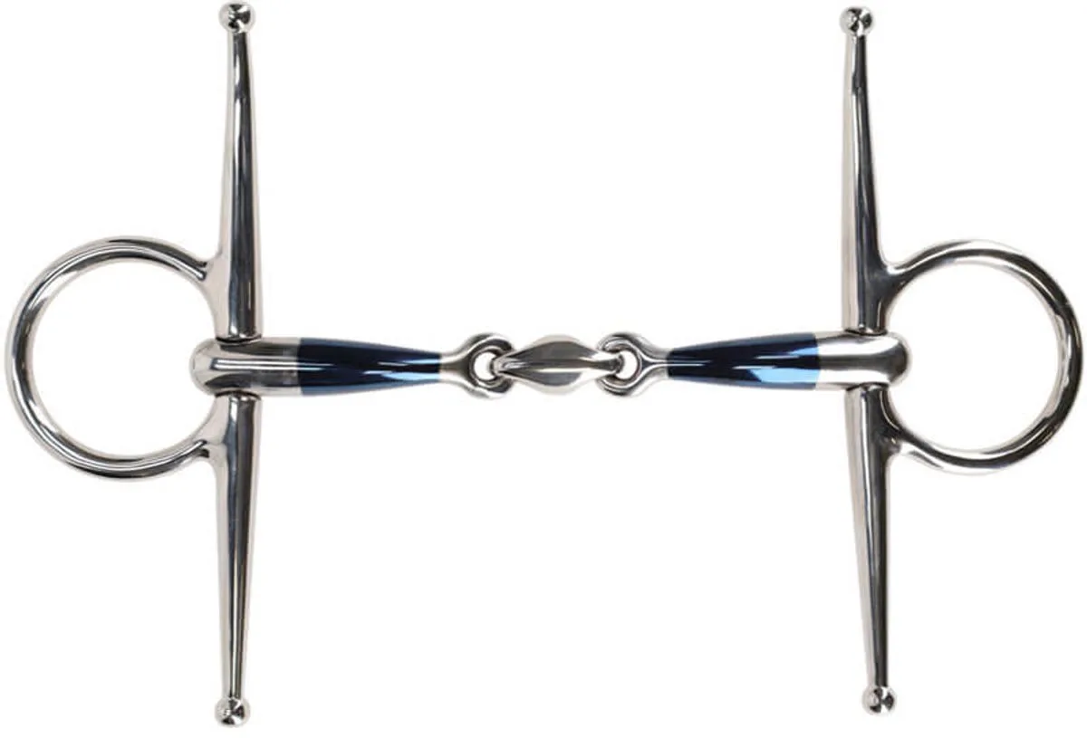 Kneveltrens Anatomisch Dubbel Gebroken 14 mm Sweet Iron - 13,5 von QHP in Blau – Produktfoto