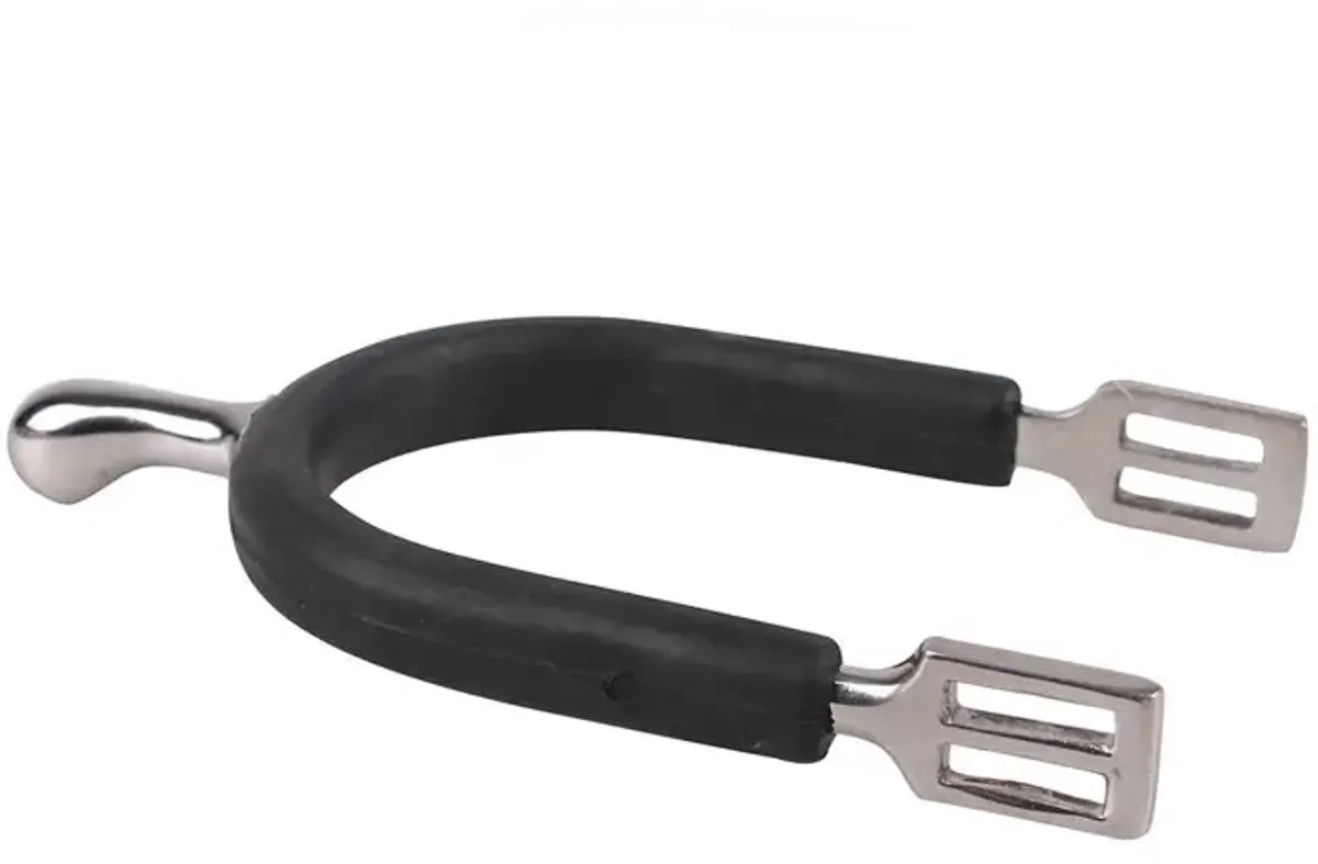 Knop Sporen - Rubber - Zwart - 20 mm de QHP en Argent – photo produit