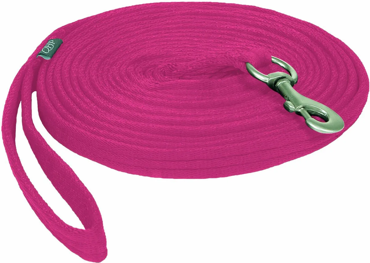Longeerlijn Qhp In Tas van QHP in Roze – productfoto