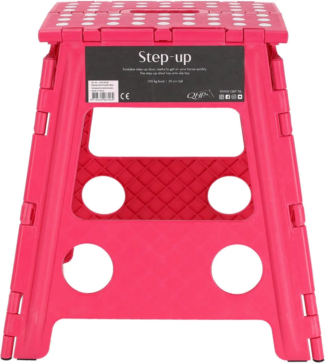 Opstapkruk - Step-Up - 39cm de QHP en Fuchsia – photo produit