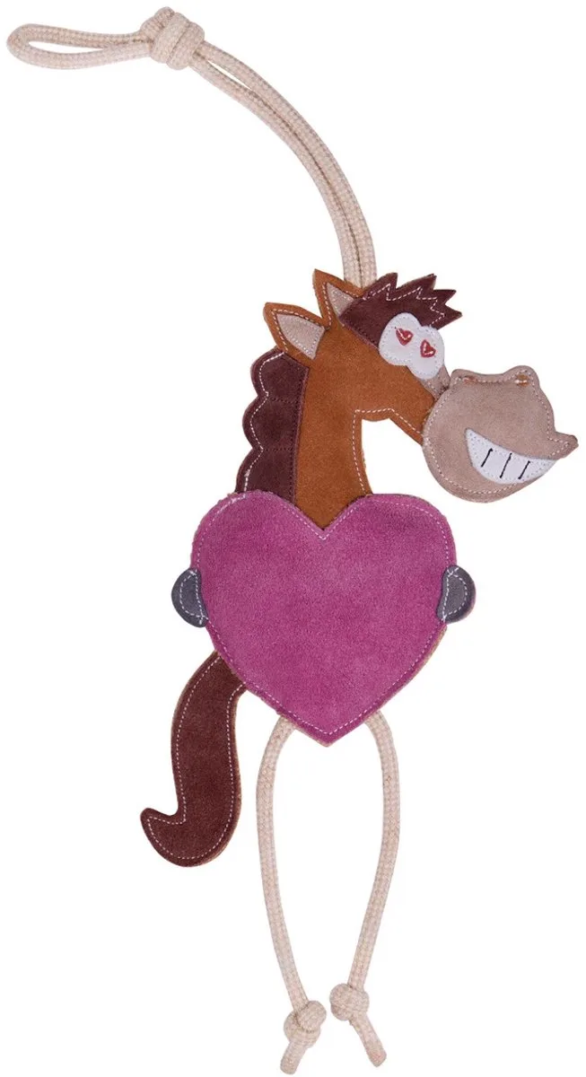 Paardenspeelgoed Valentine - Stalmaatje van QHP in Roze – productfoto