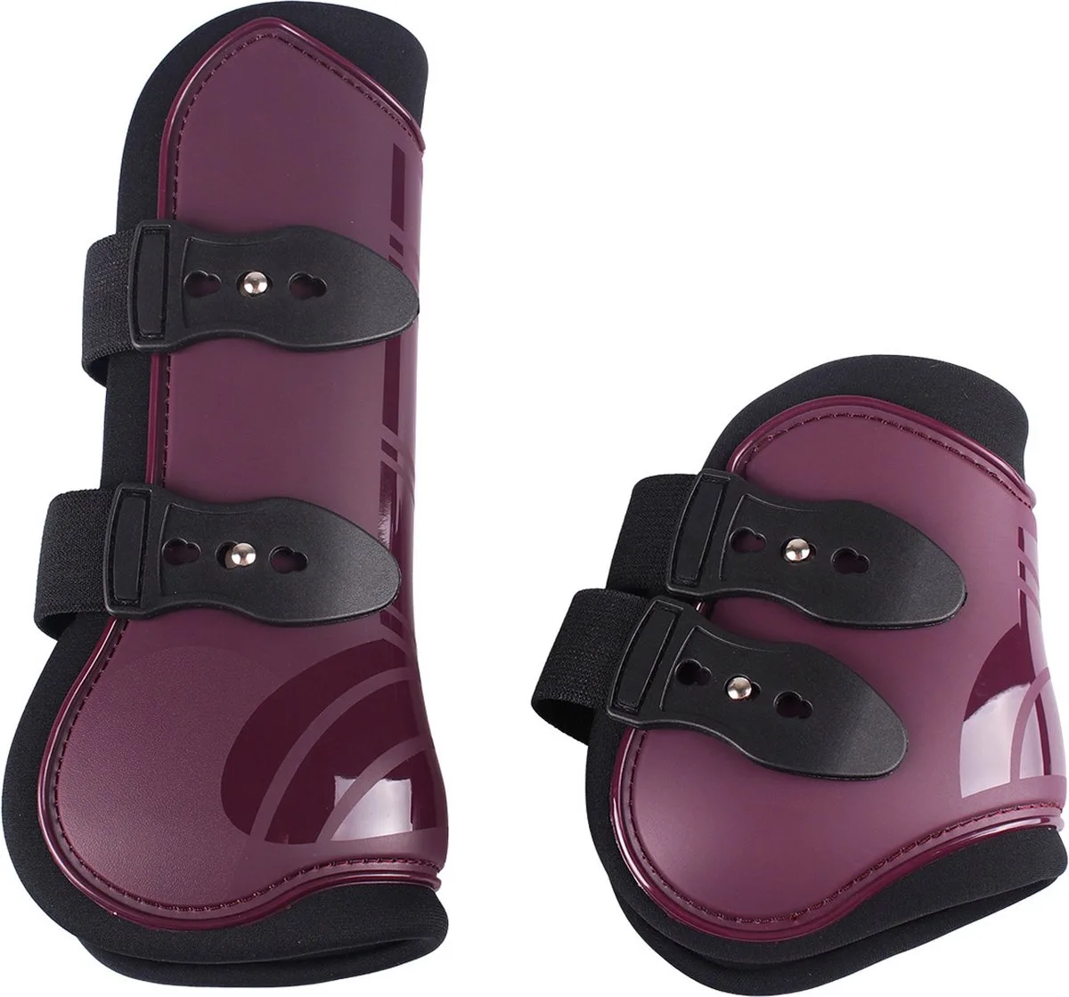 Peesbeschermerset Qhp de QHP en Donkerrood – photo produit