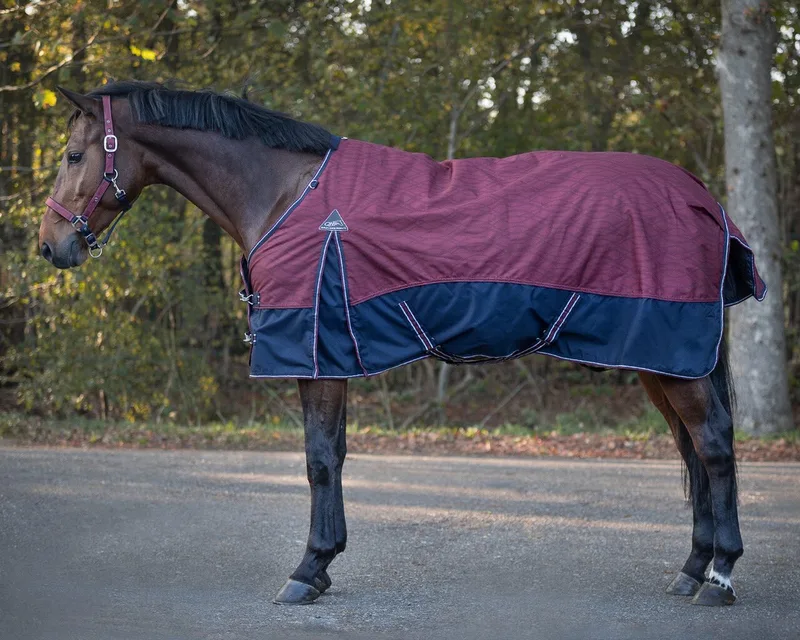 Regendeken Cherry 300gram Outdoordeken Deken turnout de QHP en Rouge – photo produit