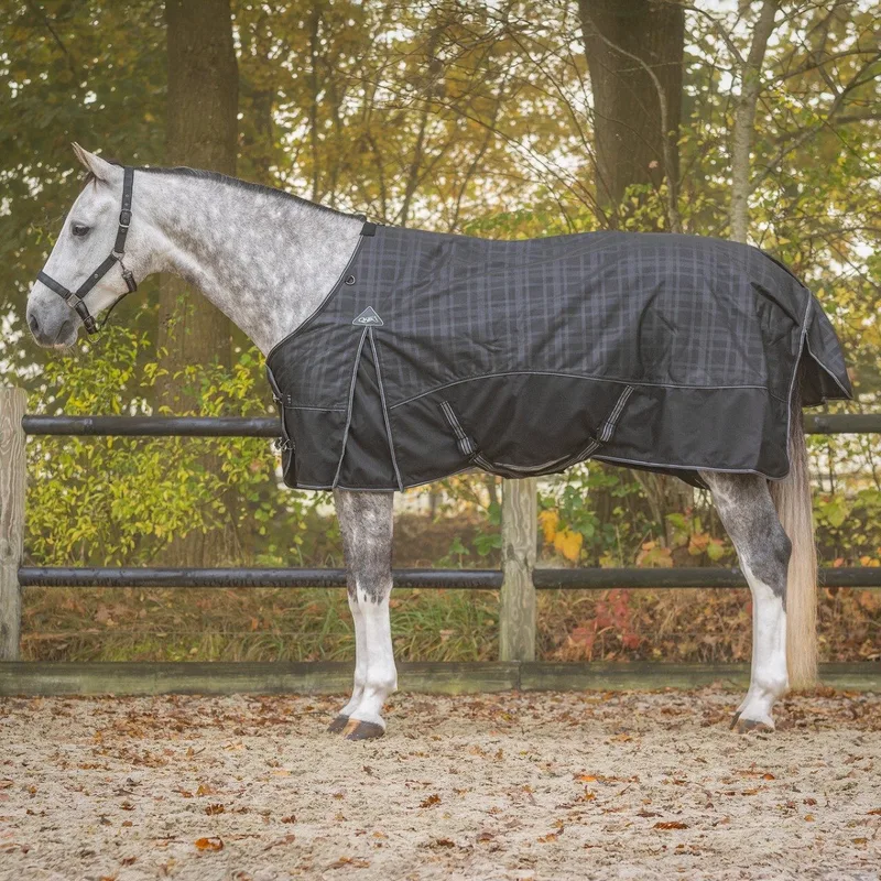 Regendeken de luxe 0 gram met fleecevoering 1200D Midnight de QHP en Gris – photo produit