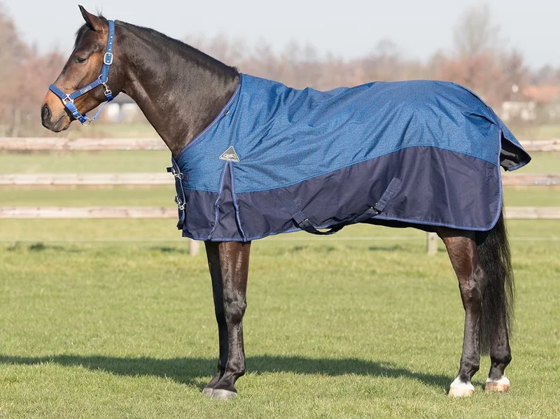 Regendeken met fleece Collection by QHP in Blue – product photo