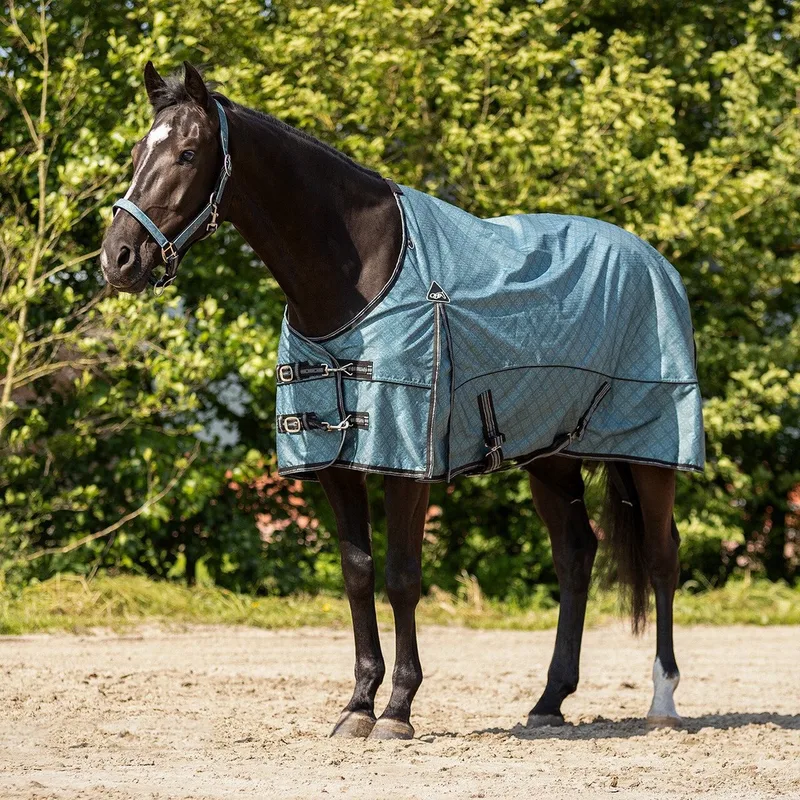 Regendeken Turnout Collection - 0gr - Maat 175 by QHP in Palm Green – product photo