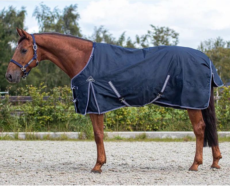 REGENDEKEN TURNOUT LUXE MET FLEECE by QHP in Dark blue – product photo