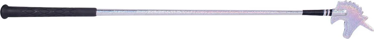 Rijzweep Eenhoorn - Glitter - 65 CM van QHP in Zilver – productfoto